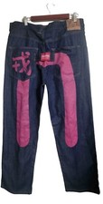 EVISU Jeans Uomo 38 Blu Parigi
