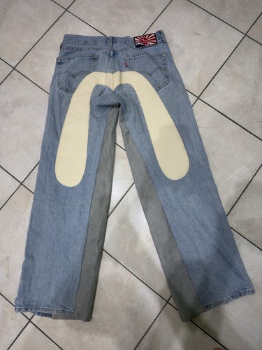 Evisuxlevis jeans uomo baggy - uomo,