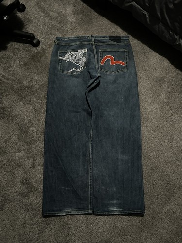 Evisu baggy jeans - evisu,