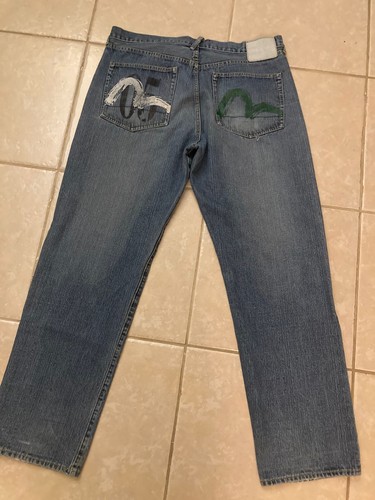 Raro y2k evisu jeans - jeans, blu