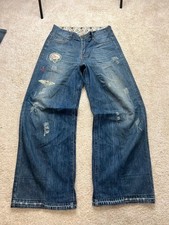 Jeans vintage larghi stampati