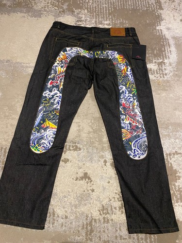 Jeans uomo evisu denim - -, koi