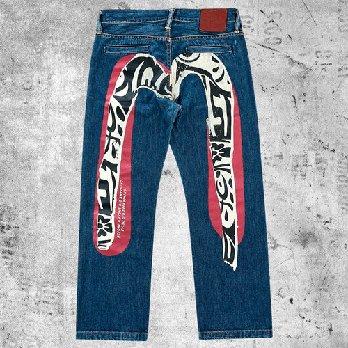 Jeans evisu stampa - evisu,