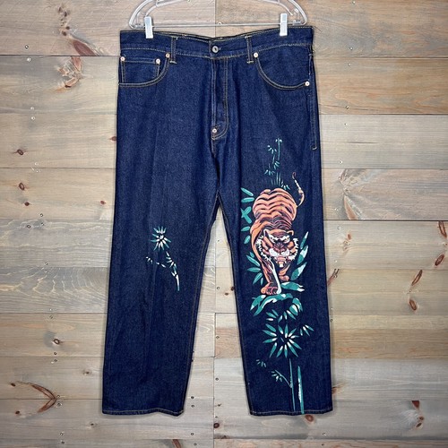 Jeans vintage evisu y2k tiger - vintage,