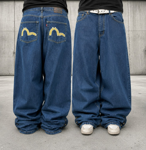 Evisu jeans uomo blu - evisu, 42