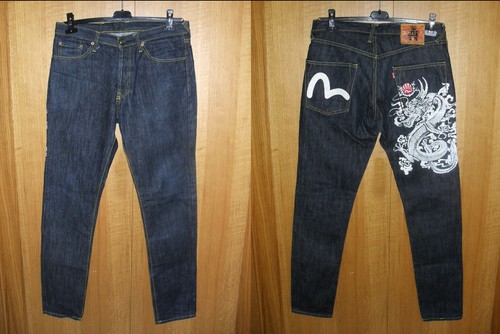 Evisu jeans pantaloni broke - pantaloni,