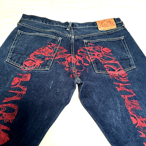 Jeans evisu uomo taglia 36w - jeans,