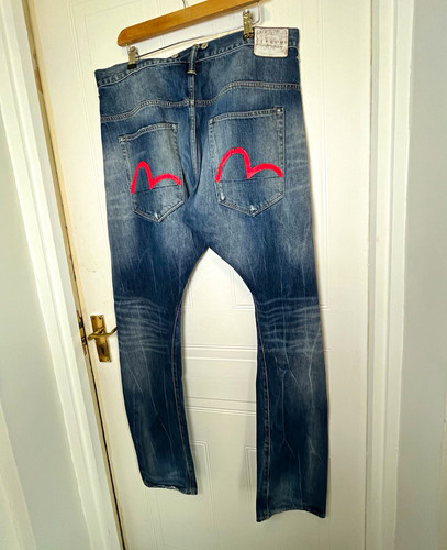 Jeans evisu genes uomo - w33, blu